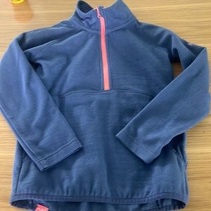 Roxy fleece quarter zip pullover girls small size 8